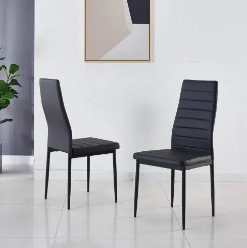 Mid-Century 5-Piece Dining Combo with Metal Legs