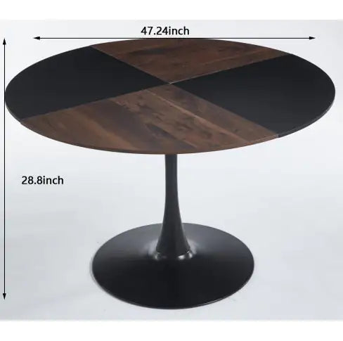 Mid-Century 5-Piece Dining Combo with Metal Legs
